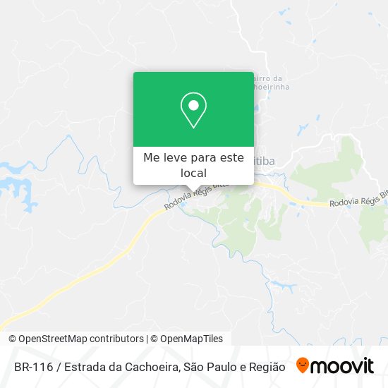 BR-116 / Estrada da Cachoeira mapa