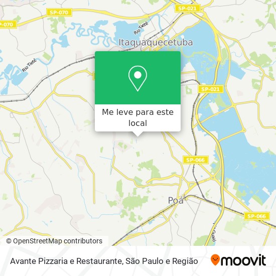 Avante Pizzaria e Restaurante mapa