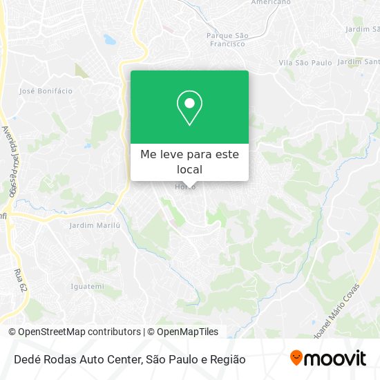 Dedé Rodas Auto Center mapa