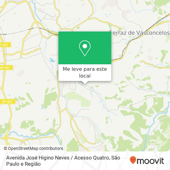 Avenida José Higino Neves / Acesso Quatro mapa