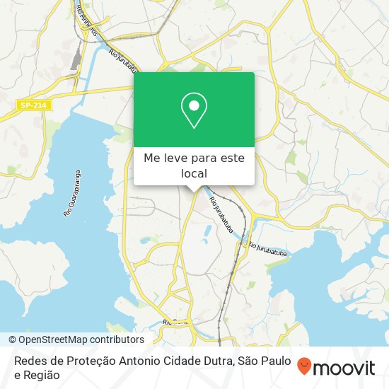 Redes de Proteção Antonio Cidade Dutra mapa