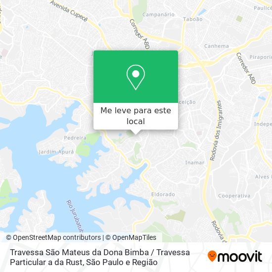 Travessa São Mateus da Dona Bimba / Travessa Particular a da Rust mapa