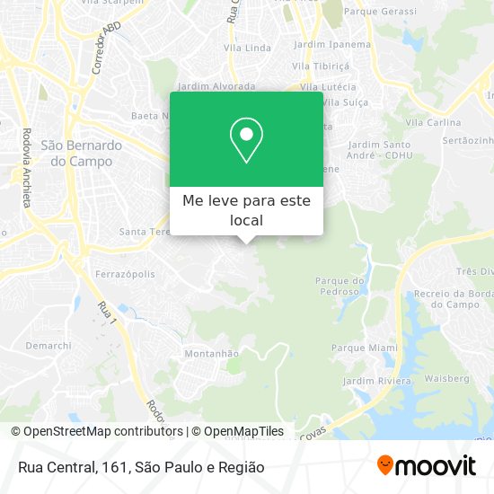 Rua Central, 161 mapa