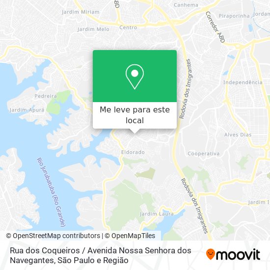 Rua dos Coqueiros / Avenida Nossa Senhora dos Navegantes mapa