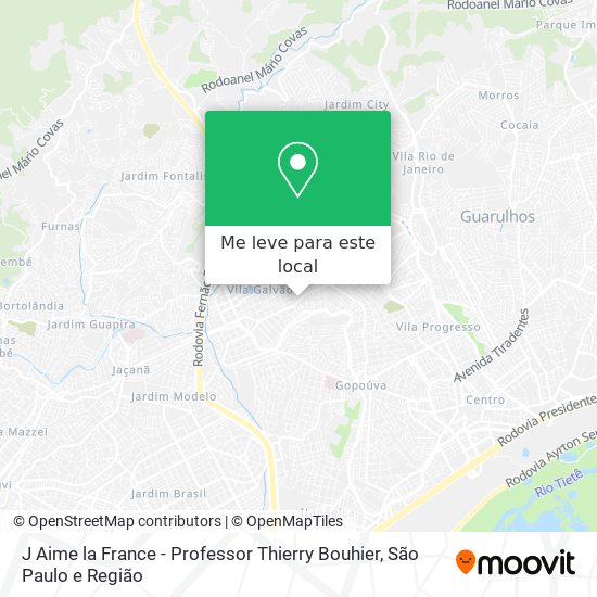 J Aime la France - Professor Thierry Bouhier mapa