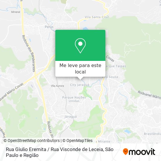 Rua Giulio Eremita / Rua Visconde de Leceia mapa