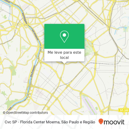 Cvc SP - Florida Center Moema mapa