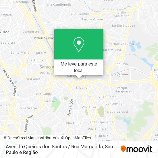 Avenida Queirós dos Santos / Rua Margarida mapa