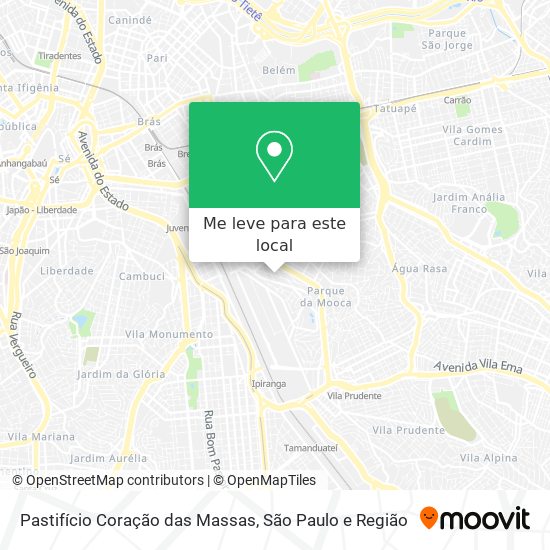 Pastifício Coração das Massas mapa