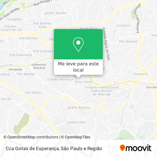 Cca Gotas de Esperança mapa