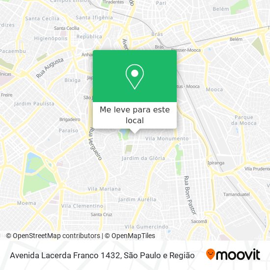 Avenida Lacerda Franco 1432 mapa