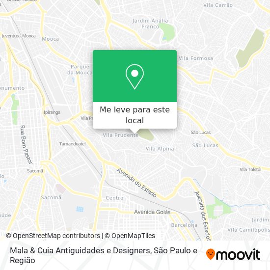 Mala & Cuia Antiguidades e Designers mapa