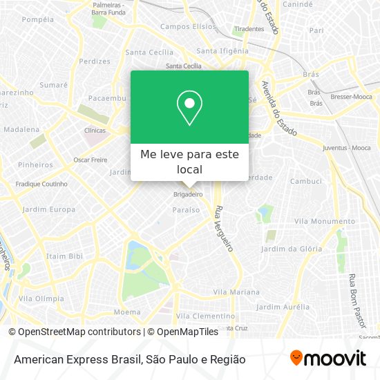 American Express Brasil mapa