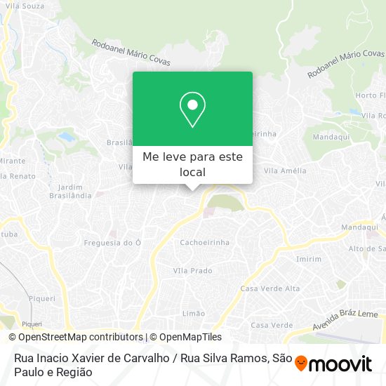 Rua Inacio Xavier de Carvalho / Rua Silva Ramos mapa