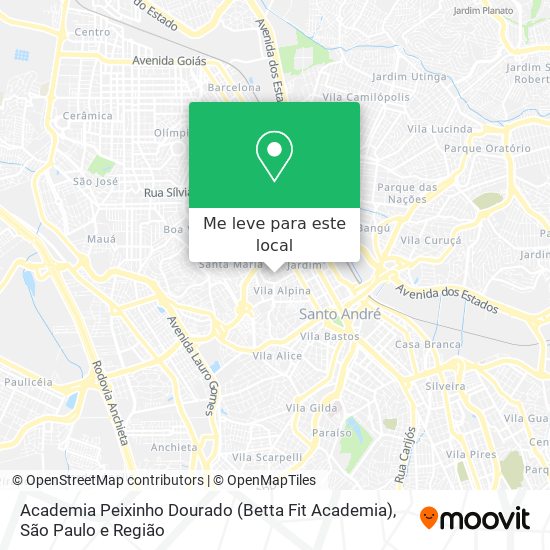 Academia Peixinho Dourado (Betta Fit Academia) mapa