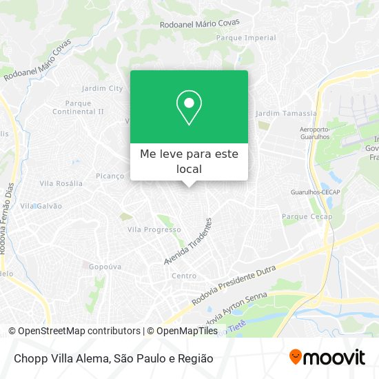 Chopp Villa Alema mapa
