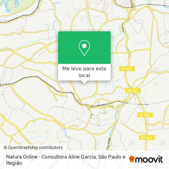 Natura Online - Consultora Aline Garcia mapa