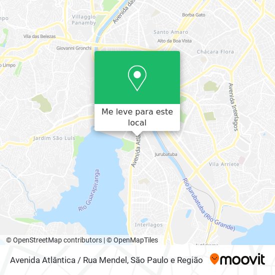 Avenida Atlântica / Rua Mendel mapa