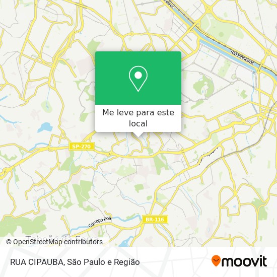 RUA CIPAUBA mapa