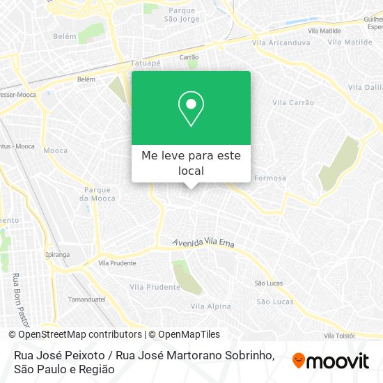 Rua José Peixoto / Rua José Martorano Sobrinho mapa