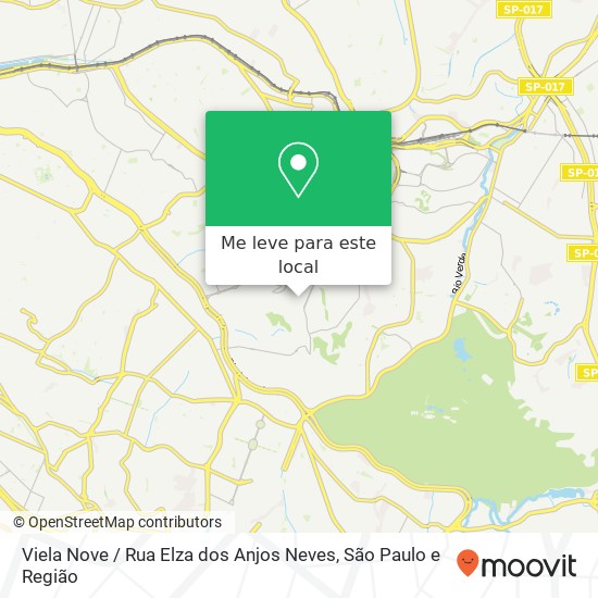 Viela Nove / Rua Elza dos Anjos Neves mapa