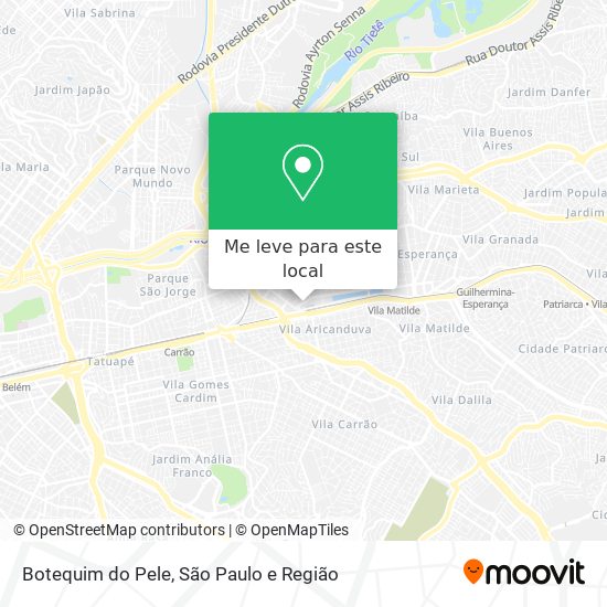 Botequim do Pele mapa