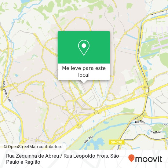 Rua Zequinha de Abreu / Rua Leopoldo Frois mapa