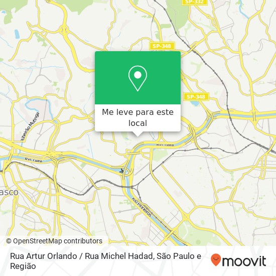 Rua Artur Orlando / Rua Michel Hadad mapa