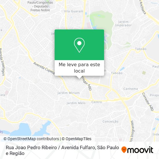 Rua Joao Pedro Ribeiro / Avenida Fulfaro mapa