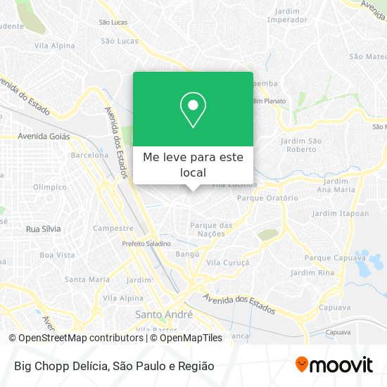 Big Chopp Delícia mapa