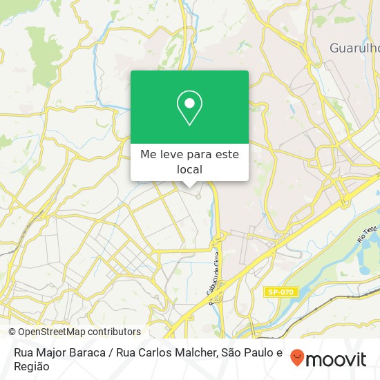 Rua Major Baraca / Rua Carlos Malcher mapa