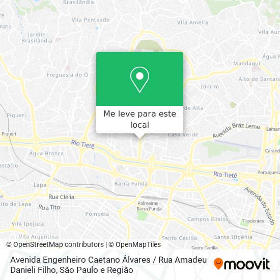 Avenida Engenheiro Caetano Álvares / Rua Amadeu Danieli Filho mapa