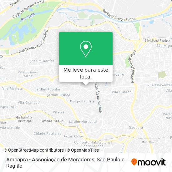 Amcapra - Associação de Moradores mapa