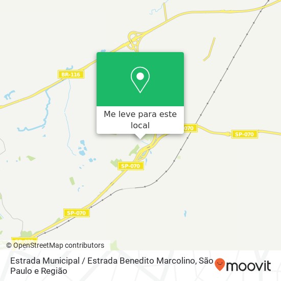 Estrada Municipal / Estrada Benedito Marcolino mapa