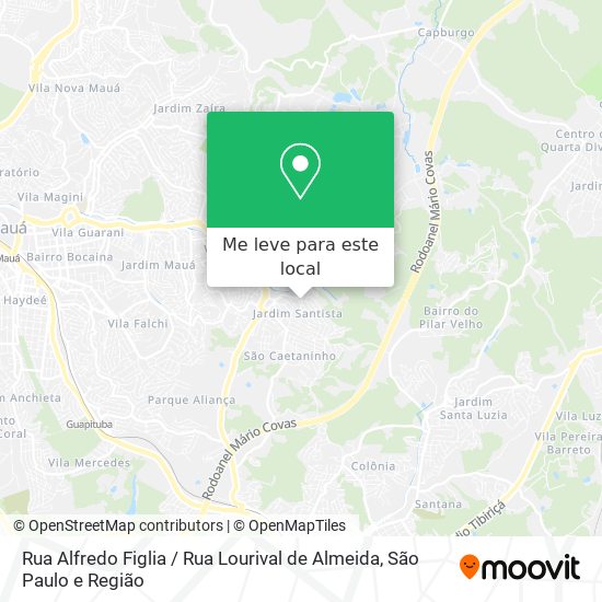 Rua Alfredo Figlia / Rua Lourival de Almeida mapa