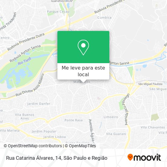 Rua Catarina Álvares, 14 mapa