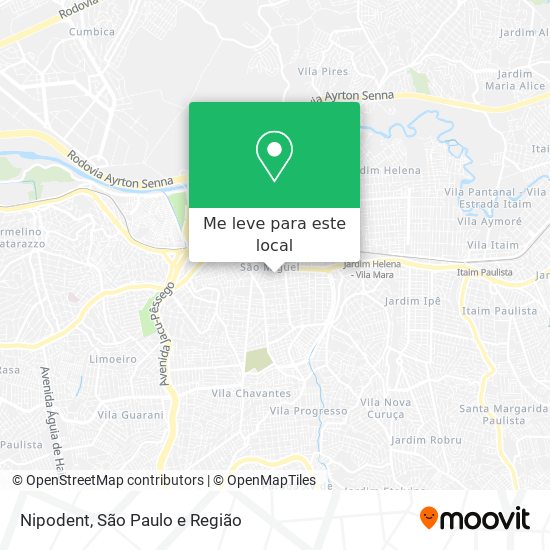 Nipodent mapa