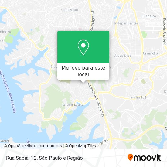 Rua Sabia, 12 mapa