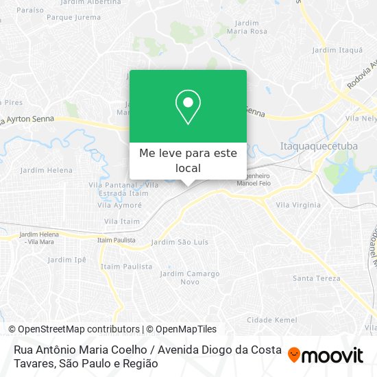 Rua Antônio Maria Coelho / Avenida Diogo da Costa Tavares mapa