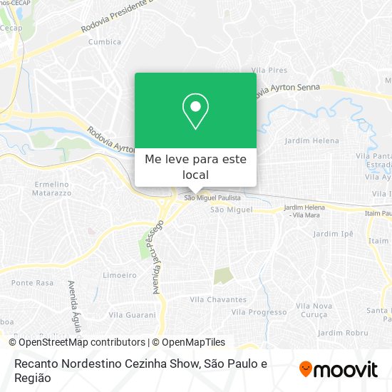 Recanto Nordestino Cezinha Show mapa