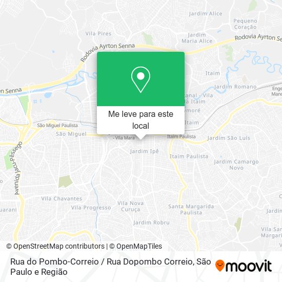Rua do Pombo-Correio / Rua Dopombo Correio mapa
