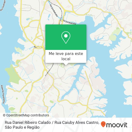 Rua Daniel Ribeiro Calado / Rua Caiuby Alves Castro mapa