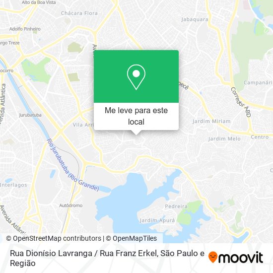 Rua Dionísio Lavranga / Rua Franz Erkel mapa