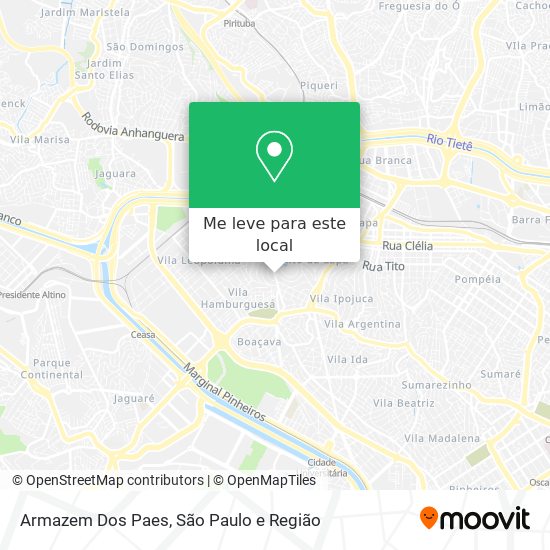 Armazem Dos Paes mapa