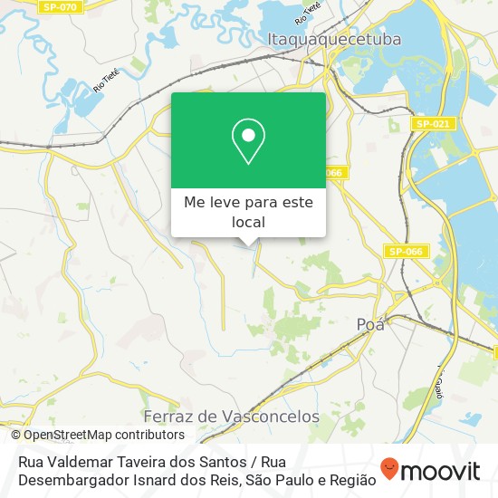Rua Valdemar Taveira dos Santos / Rua Desembargador Isnard dos Reis mapa