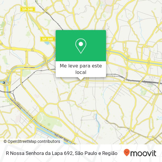 R Nossa Senhora da Lapa 692 mapa