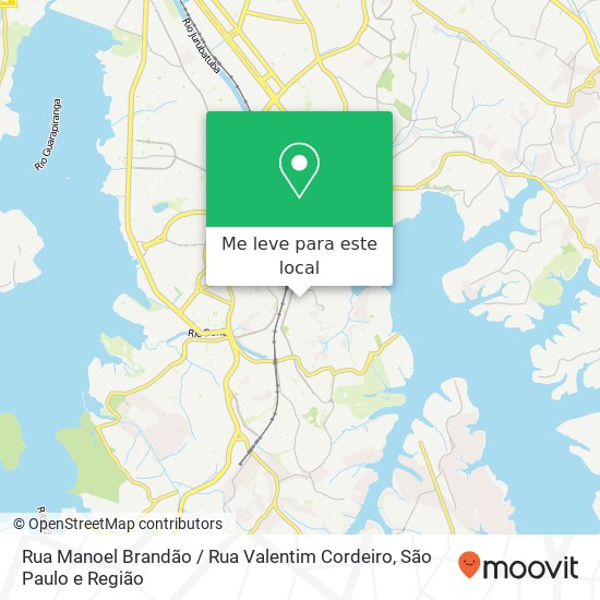 Rua Manoel Brandão / Rua Valentim Cordeiro mapa