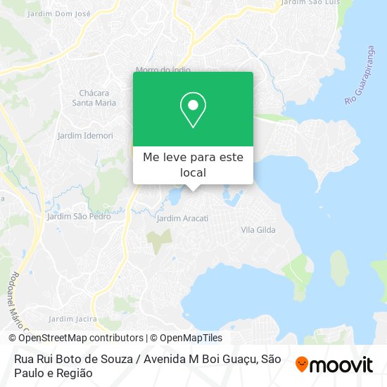 Rua Rui Boto de Souza / Avenida M Boi Guaçu mapa