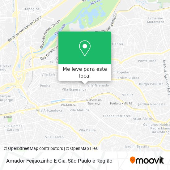Amador Feijaozinho E Cia mapa