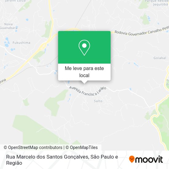 Rua Marcelo dos Santos Gonçalves mapa